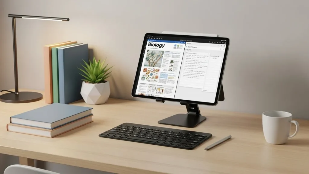 Organizar tablet para estudos